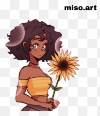 The Most Edited Flower Girl Picsart Emoji,Flower Hair Girl Emoji