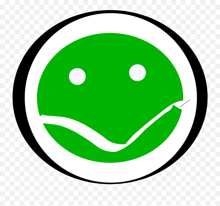 Filegreen Face Circledsvg - Wikimedia Commons Emoji,Green Sad Emoticon