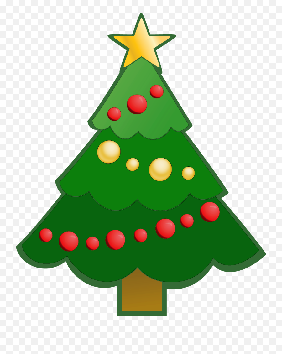 Simple Christmas Tree Clipart Clipart Panda Free Clipart - Clipart Christmas Tree Emoji,Christmas Emojis Iphone