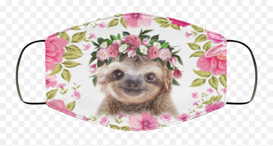 Sloth Flower Face Mask Allblueteescom Emoji,Sloth Emotion Chart