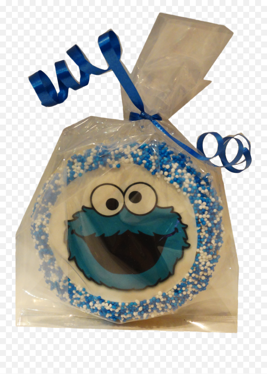 Cookie Monster Sugar Cookies With Nonpareils Emoji,Blue Monster Love Emoji