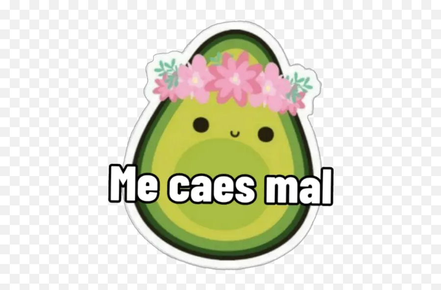 Aguacate Tóxico Stickers For Whatsapp Emoji,A Mi Si Me Importa Emoticon