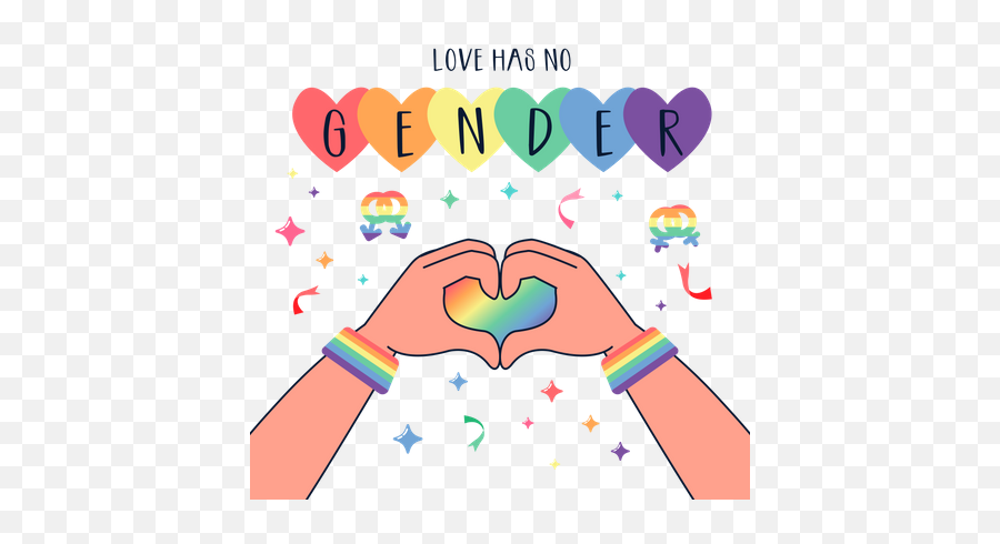 Best Premium Gender Equality Illustration Download In Png Emoji,Asexual Hearts Emoji