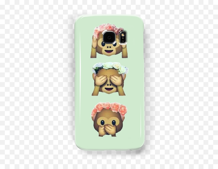 Download Flower Rainbow Crown Png Emoji - Monkey Emoji Phone Flower Crown Monkey Emoji,Monkey Emoji