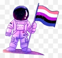 Genderfluid Pride Fluid Gender Lgbtq Sticker By Alex - Non Binary Sticker Flag Astronaut Emoji,Genderfluid Emoji