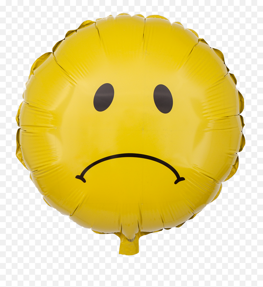 Sadness Balloon Face Smiley - Sad Face Balloon Png Emoji,Emoticon Balloons