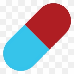 Pill - Red And Blue Pill Emoji,Drug Emoji