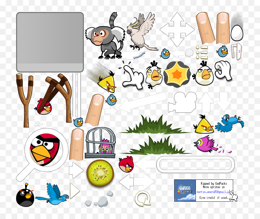 Angry Birds Rio Sprites Png Image With - Sprites Angry Birds Rio Emoji,Emoji 2 Angry Birds