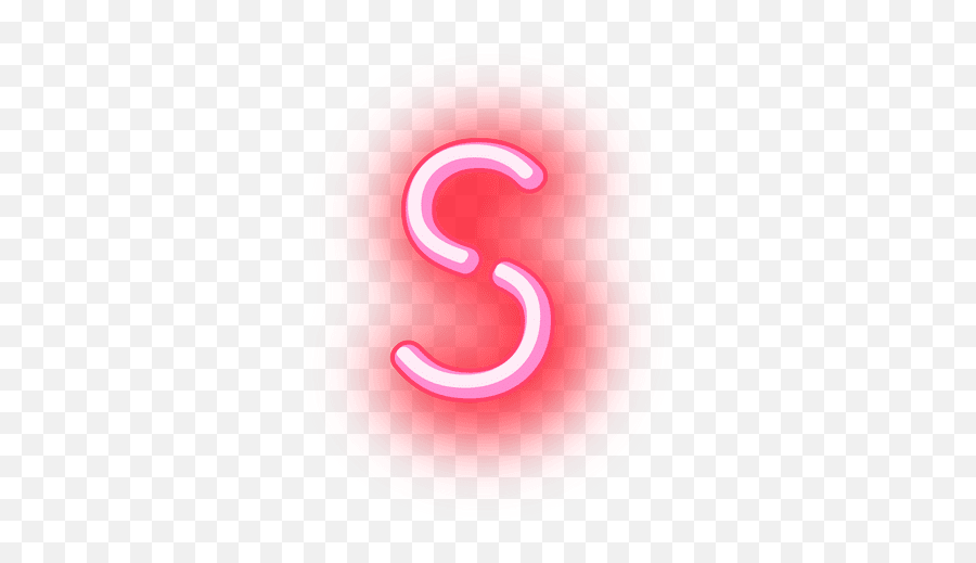 Neon Harf Pembe S Sticker - Transparent Neon Letter S Emoji,Harf Emoji