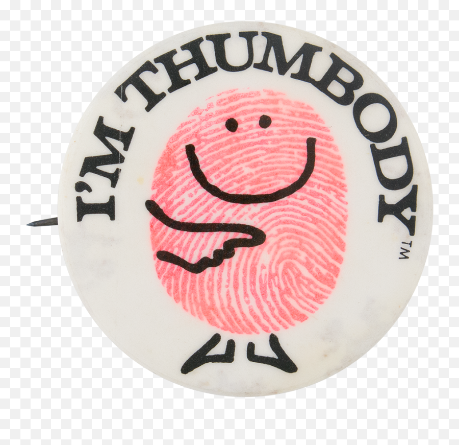 Iu0027m Thumbody Busy Beaver Button Museum - Happy Emoji,Im Emotion Icons