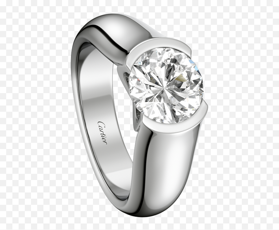 C De Cartier Solitaire - Diamond Cartier Solitaire Ring Emoji,Man Engagement Ring Woman Emoji