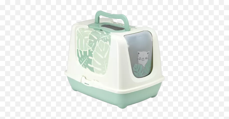 Trendy Cat - Moderna Trendy Cat Toilet Eden Emoji,Cat Using Litter Box Emoticon