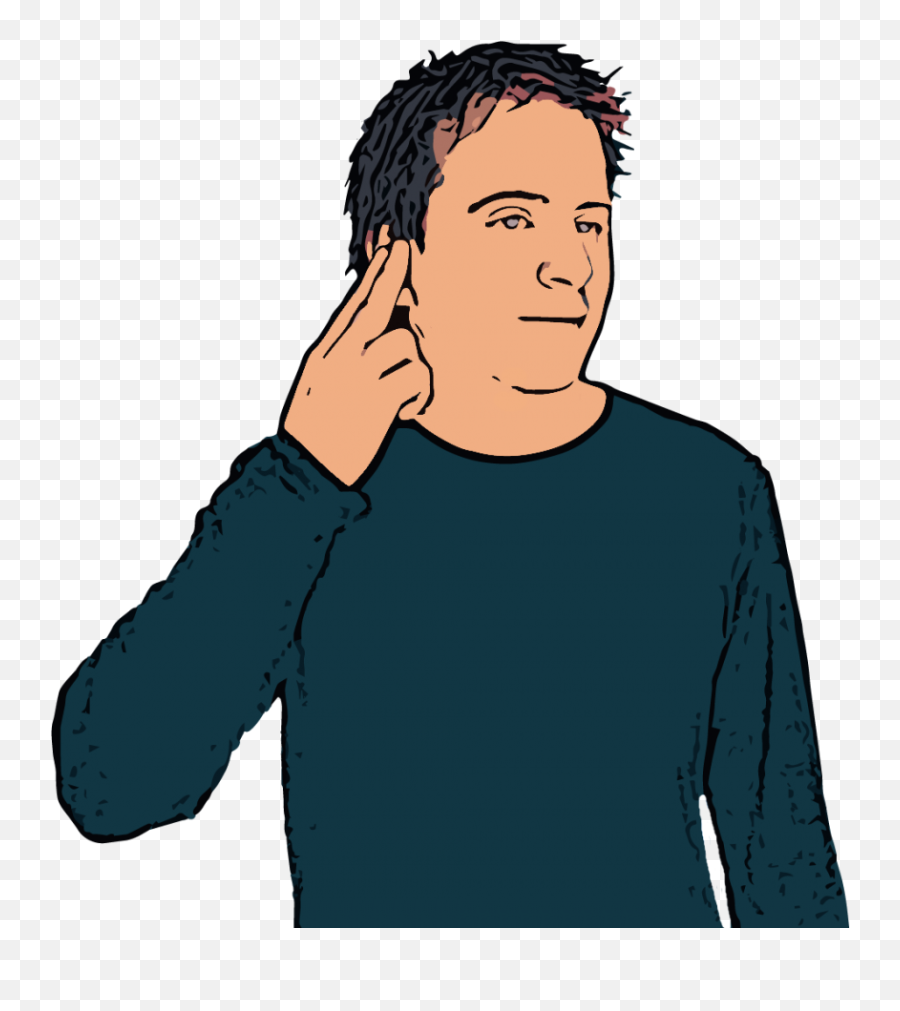 British Sign Language - Deaf Clip Art Emoji,Expressing Emotion Asl