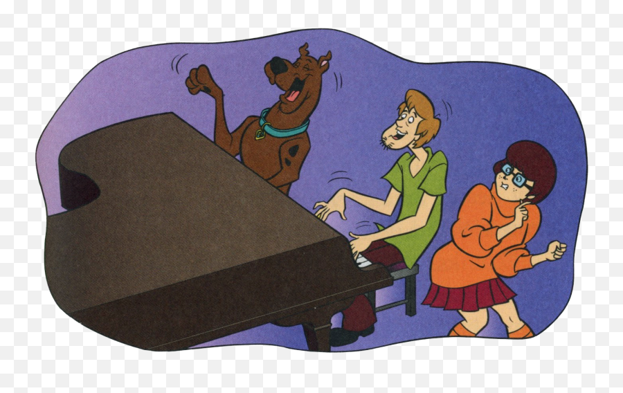 Episode 41 Scooby - Doo And The Groovy Ghost U2014 Scooby Dudes Scooby Doo Fred Playing Piano Emoji,Shaggy Emotion Table Scooby Do