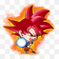 Chibi Goku Super Saiyan God Kamehameha - Super Saiyan God Goku Chibi Emoji,Kamehameha Emojis