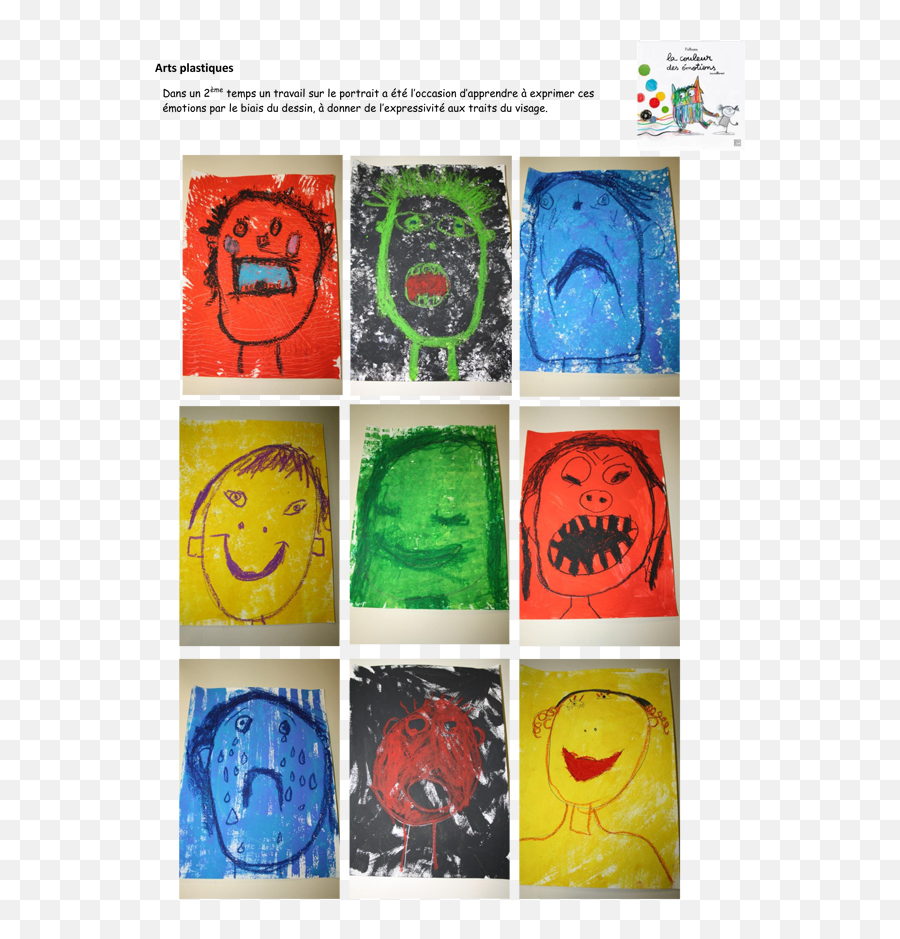 Institution Saint Bruno - Peinture Sur Les Émotions Emoji,Chanson Les Emotions