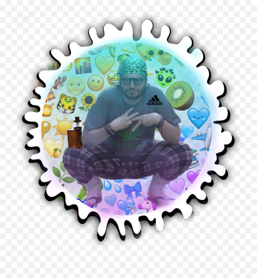 The Most Edited - Picsart Circle White Sticker Emoji,Vape Nation Emoticon