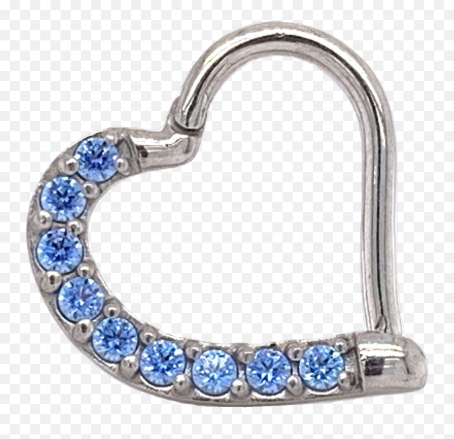 Steel Swarovski Crystal Heart Daith Ring - Isha Body Jewellery Solid Emoji,Swarovski Happy Emoticon Bracelet Sale