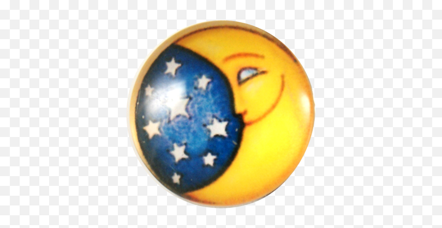 Midnight Moon - Glass Happy Emoji,Moon Fb Emoticon