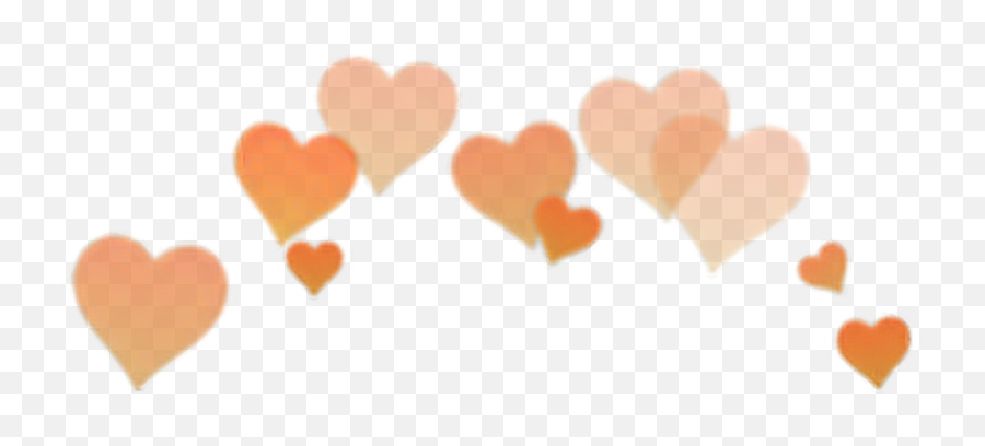 Orange Heart - Orange Heart Crown Png Emoji,Orange Heart Emoji