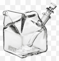 Grav Sip Series Milk Carton Bubbler - Grav Sip Series Milk Carton Emoji,Glass Of Milk Emoji