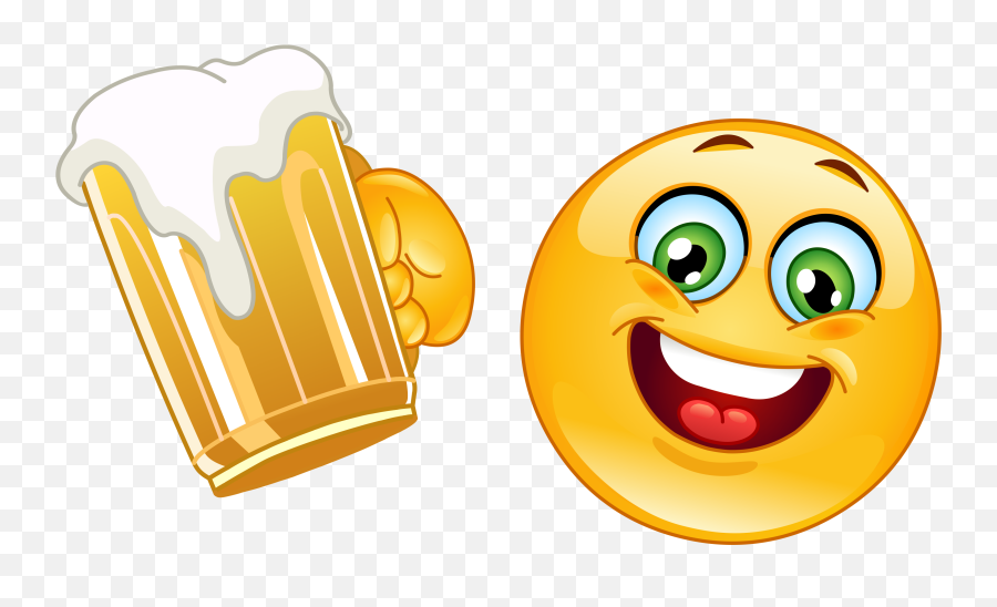 Beer Drinking Emoji Decal - Drinking Emoji,Beer Emoji