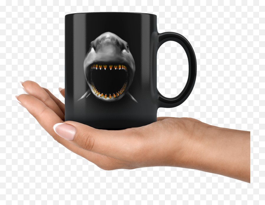 Seaworld Shark Candy Corn Teeth Mug - Mug Emoji,Shark Emoticon