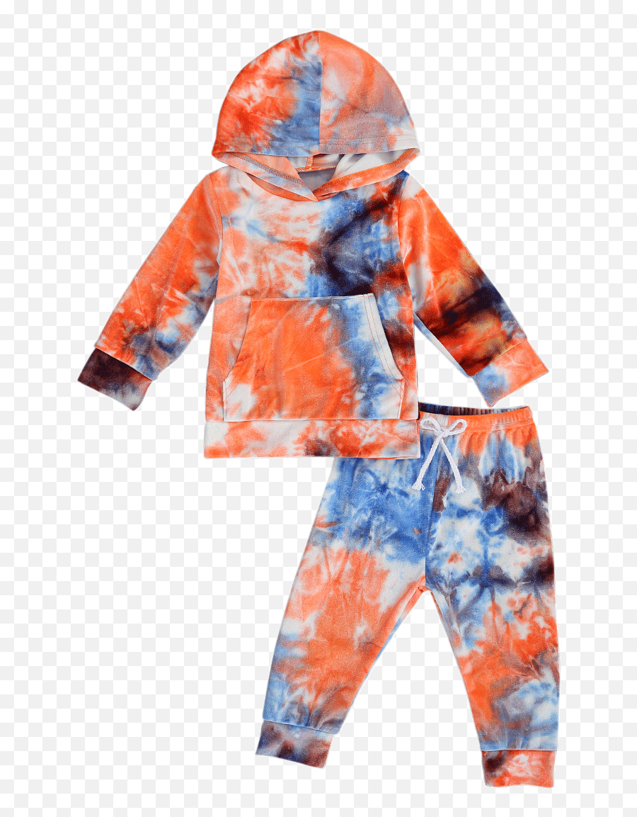 Emmababy Toddler Baby Boy Girl Tie Dye Outfit Hoodie Sweatshirt Top Jogger Pants Emoji,Fuzzy Emoji Pajamas For Kids