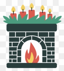 Style Fireplace In Christmas Decorations Vector Images In Emoji,Fireplace Emojis