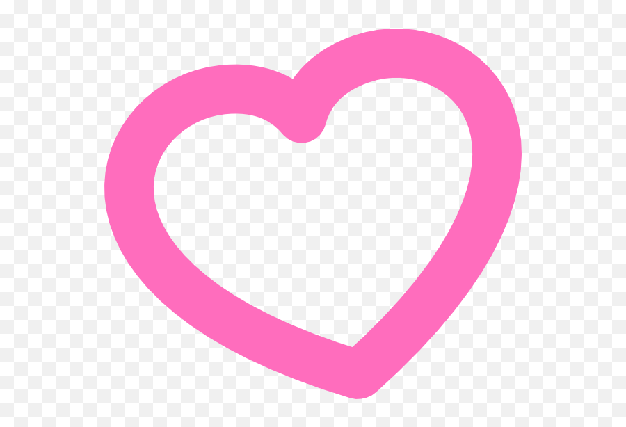 Red Outline Heart 7degree Left Clip Art At Clkercom Emoji,Outline Heart Emoji