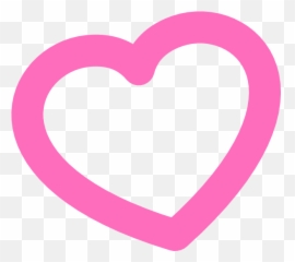 Red Outline Heart 7degree Left Clip Art At Clkercom Emoji,Outline Heart Emoji
