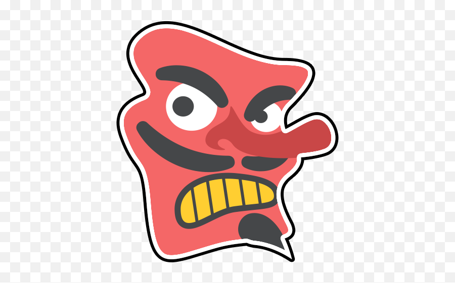 Japanese Goblin Emoji Png - Royalpng,Gost Emoji