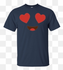 Funny Emoji Shirt With Heart Eyes Big Smile T Shirt,Star Eye Heart Eye Emoji