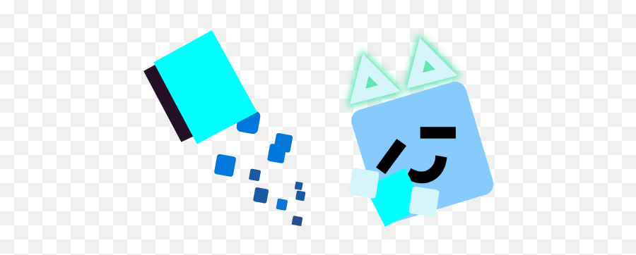 Just Shapes And Beats Blue Square And Big Cube Blue Square Emoji,Microsoft Teams Darth Vader Emoji