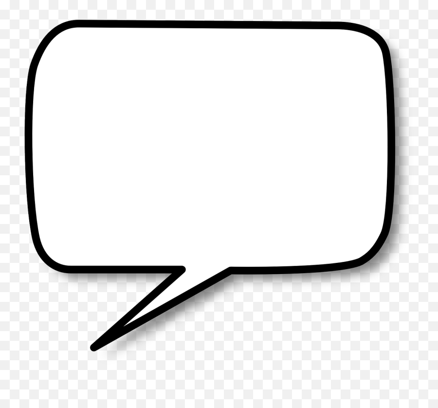 Blank Speech Bubble No Background - Png Emoji,Lips Speech Bubble Ear Emoji
