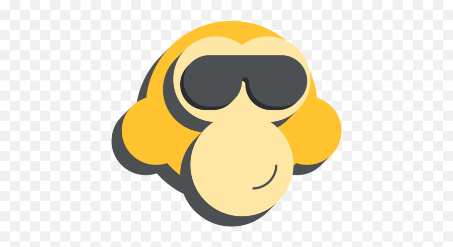 Monkey Emoji - Monkey With Glasses Png 500x500 Png Happy,Monkey Emoji
