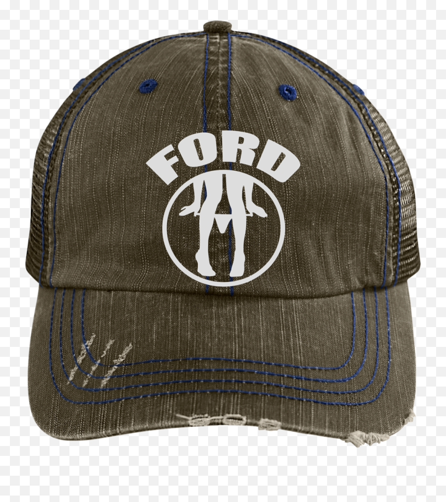 Ford Panty Dropper Distressed Cap Hat - Hat Emoji,Emoji Dad Cap