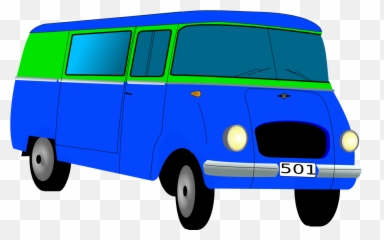 Minivan Png - Van Clip Art Colored Emoji,Minivan Emoji