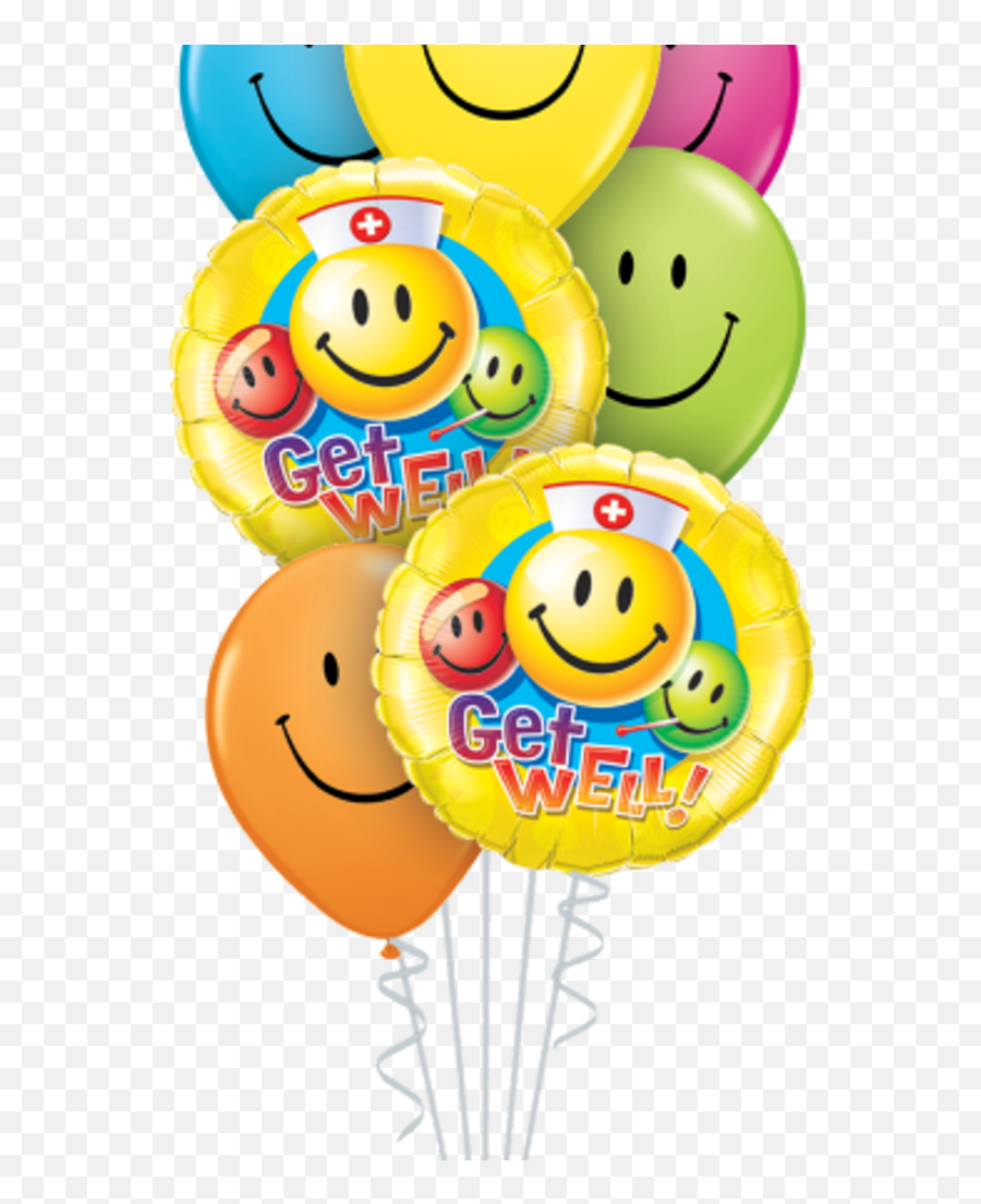 2 Foil 5 Latex - Balloon Emoji,Latex Emoticon