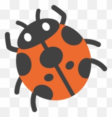 Lady Beetle Emoji - Dot,Ladybug Emoticon