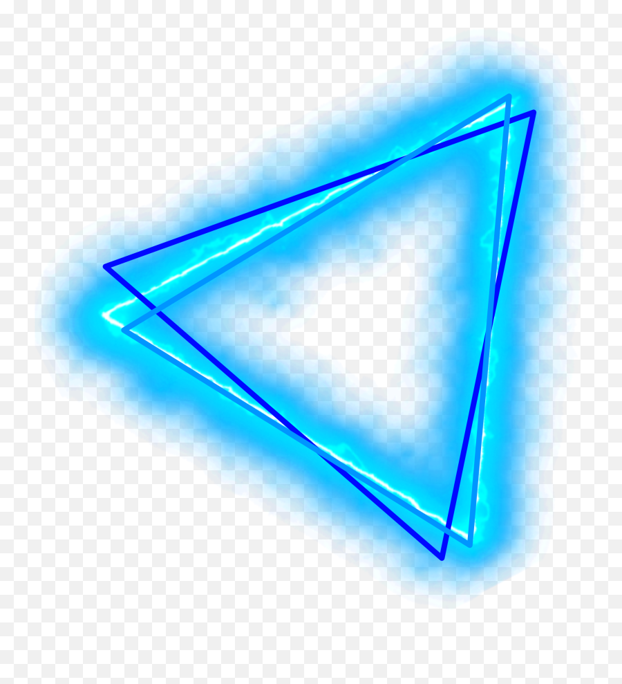 Spiral Triangle Blue Light Sticker By Teklagambashidze3 - Vertical Emoji,Blue Triangle Emoji