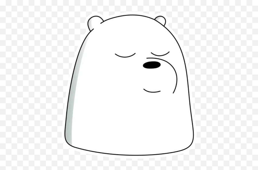 Old Bollywood Movie Dialogues - We Bare Bears Ice Bear Stiker Emoji,We Bare Bears Emoji