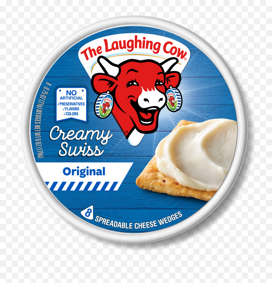 The Laughing Cow Creamy Original Swiss Cheese Spread - Cheese Is Laughing Cow Emoji,Cheese Wedge Emoji