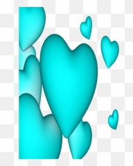 Mq Blue Heart Hearts Borders Border Sticker By Marras - Girly Emoji,Heart Emoji Border