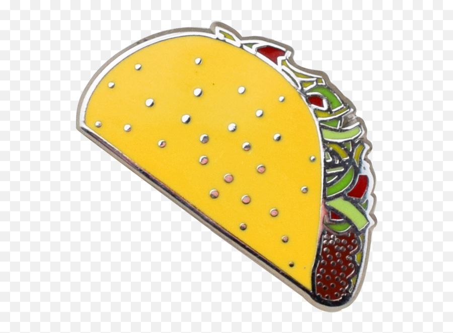 Download Taco Emoji Pin - Dot,Pin Emoji Png