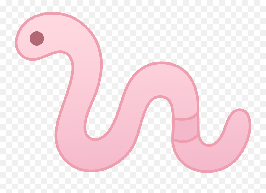 Worm Clipart Art Worm Art Transparent - Pink Worm Clipart Emoji,Earthworm Emoji