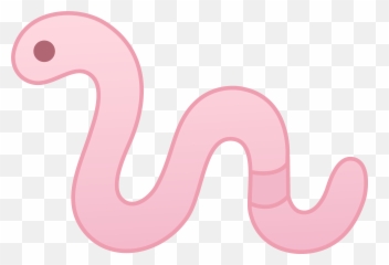 Worm Clipart Art Worm Art Transparent - Pink Worm Clipart Emoji,Earthworm Emoji
