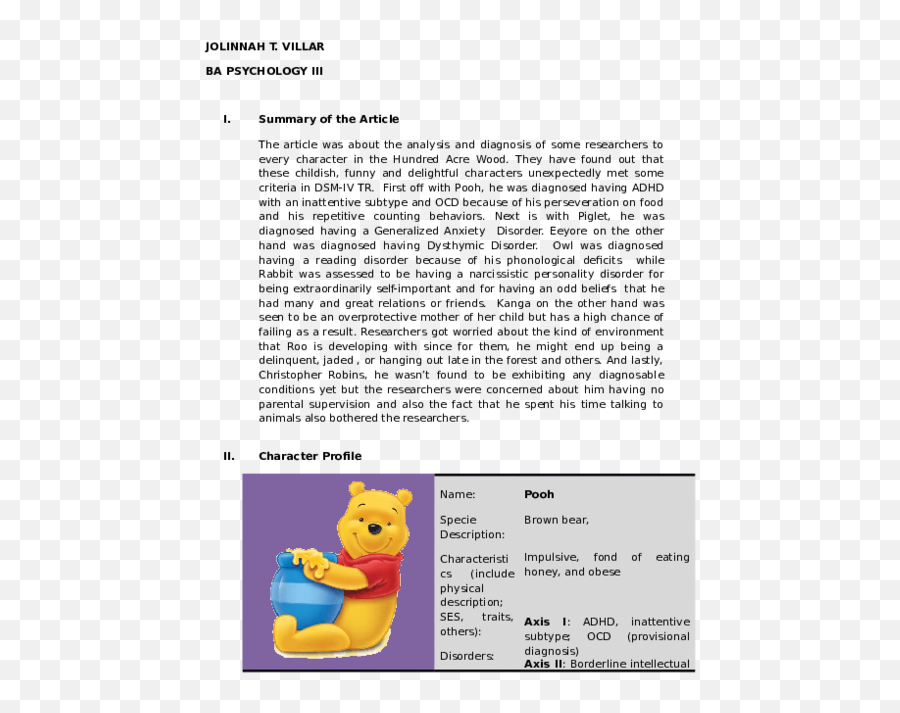 Winnie The Pooh Research Papers - Academiaedu Dot Emoji,What Emotion Does Owl Represent Winnie The Pooh