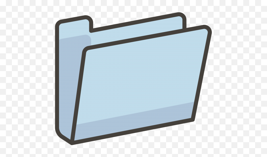 Open File Folder Emoji - Flat Panel Display Clipart Full Horizontal,Emoji Charger