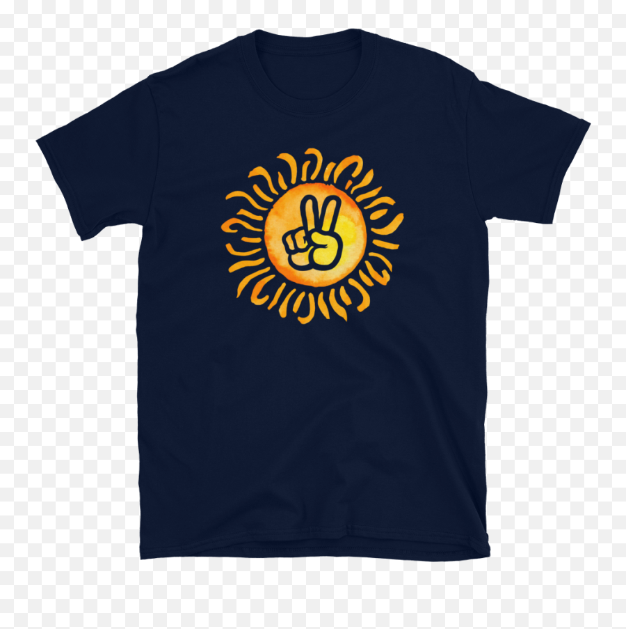 Peace Sun Unisex T - Shirt Emoji,Oyster Emoticon